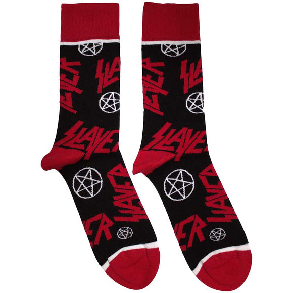 Slayer Logo & Pentagrams Socks