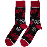 Slayer Logo & Pentagrams Socks