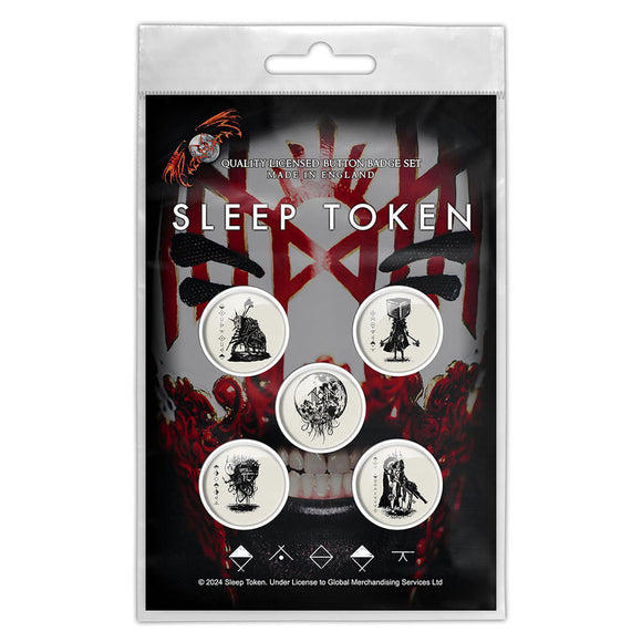Sleep Token Vessel Mask Badge Set
