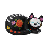 Sleepy Sugar Skull Cat Ornament