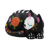 Sleepy Sugar Skull Cat Ornament