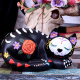 Sleepy Sugar Skull Cat Ornament