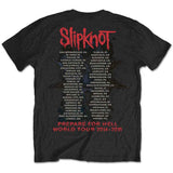 Slipknot Unisex T-Shirt: Prepare for Hell 2014-2015 Tour