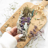 Smudge Stick with Rosemary, Sage and Aventurine