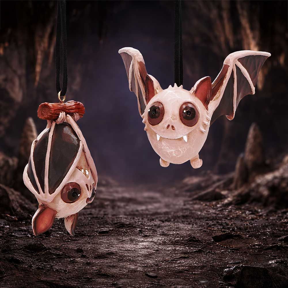 Sneak and Peak Bat Hanging Ornaments