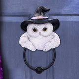Snowy Magic Owl Door Knocker