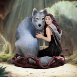 Soul Bond Wolf Ornament by Anne Stokes