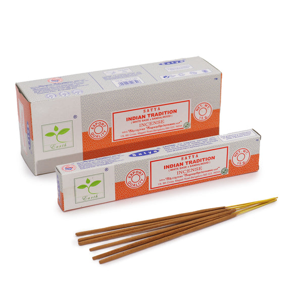 Special Satya Indian Tradition Incense Sticks - White Sage & Sandalwood