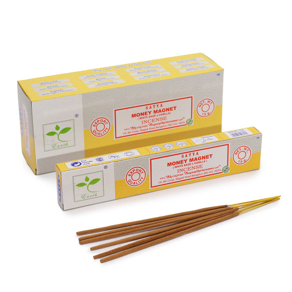 Special Satya Money Magnet Incense Sticks - White Sage & Vanilla