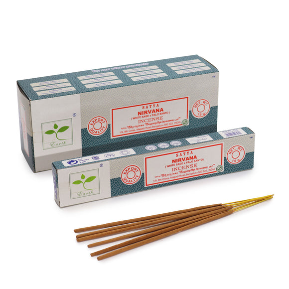 Special Satya Nirvana Incense Sticks - White Sage & Palo Santo