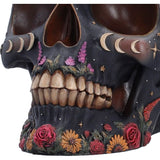 Close-up of Spirit Board Bloom Skull face and painted teeth