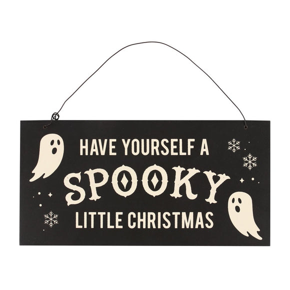 Spooky Little Christmas Ghost Sign