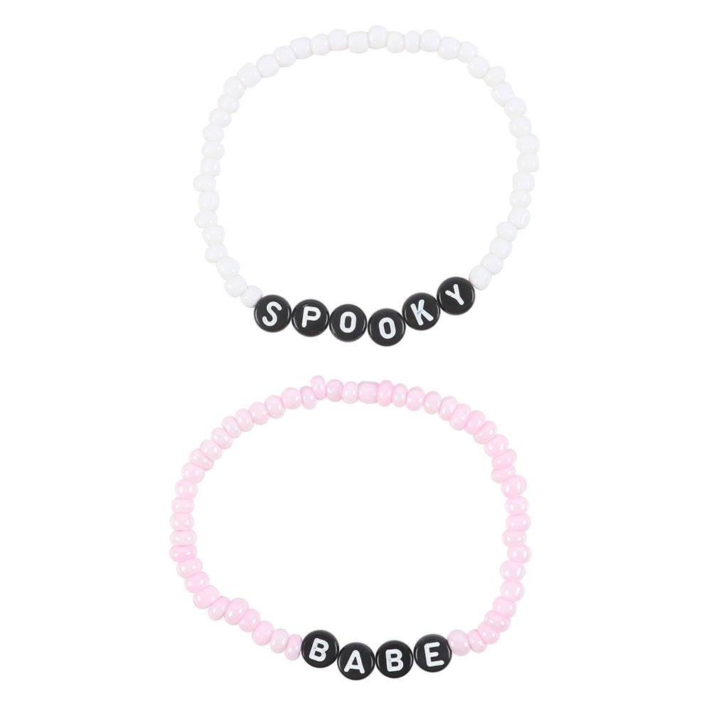 Spooky Babe Beaded Bracelet Set