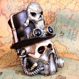 Steampunk Breathe Easy Skull