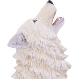 Storms Cry Howling White Wolf Figurine (Large)