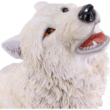 Storms Cry Howling White Wolf Figurine (Large)