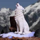 Storms Cry Howling White Wolf Figurine (Large)
