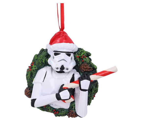 Stormtrooper Christmas Wreath Hanging Ornament
