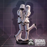 Stormtrooper First Kiss collectible displayed against a dark background