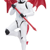 Close-up of hand-painted Stormtrooper devil ornament details