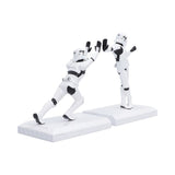 Side view of Original Stormtrooper bookends by Nemesis Now