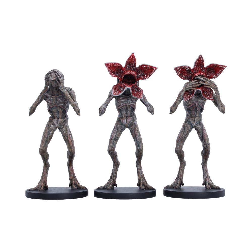Stranger Things Three Wise Demogorgons figurine set