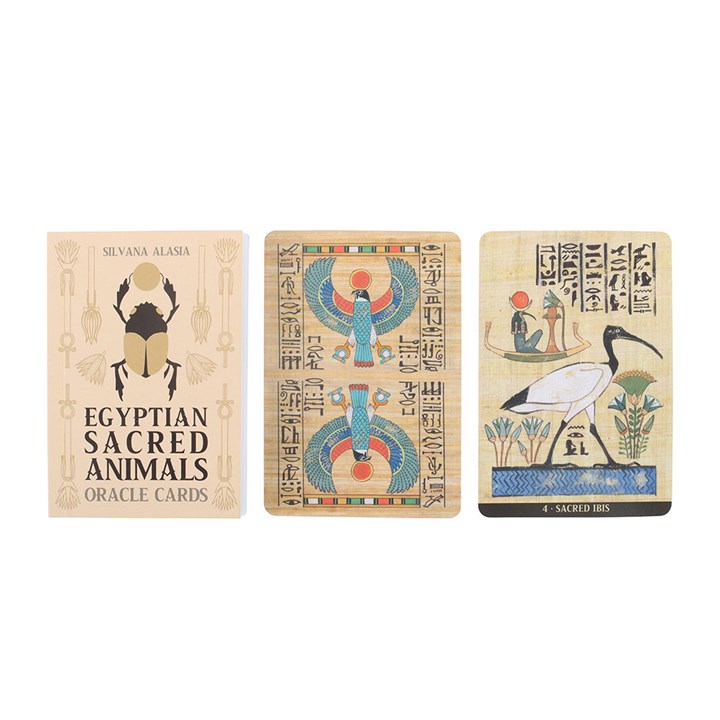 Egyptian Sacred Animals Oracle Cards and guidebook
