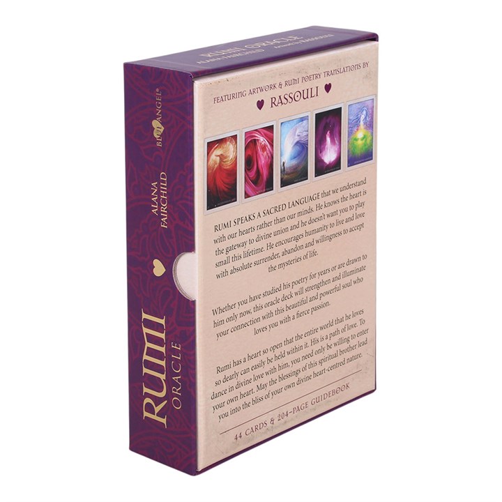 Rumi Oracle Cards deck box back