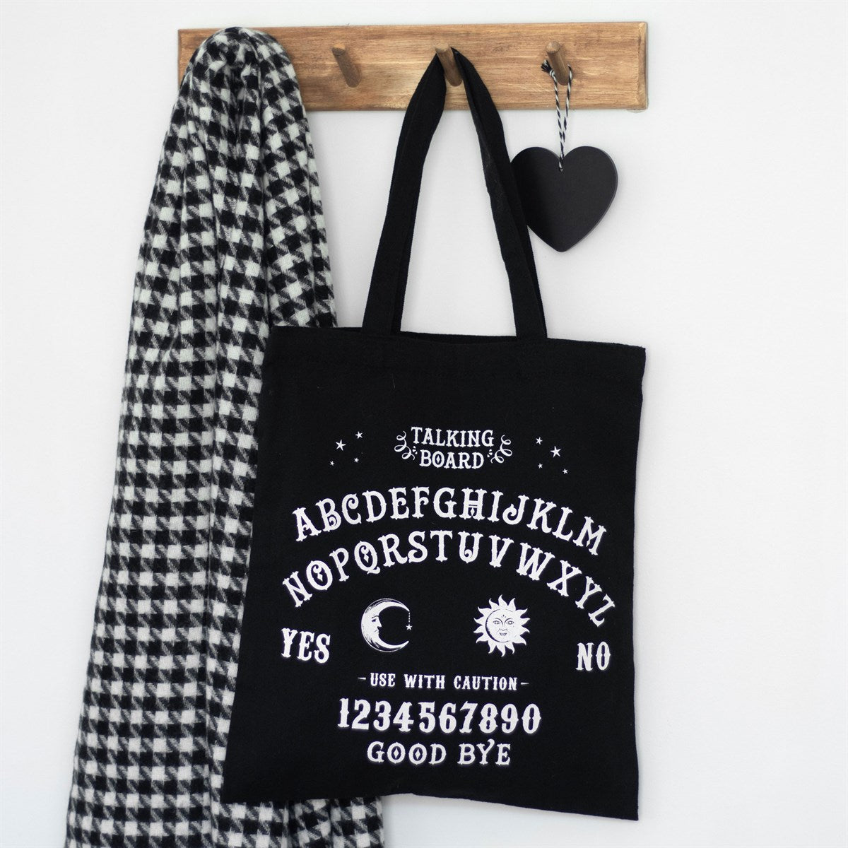 Ouija Board Black Tote Bag