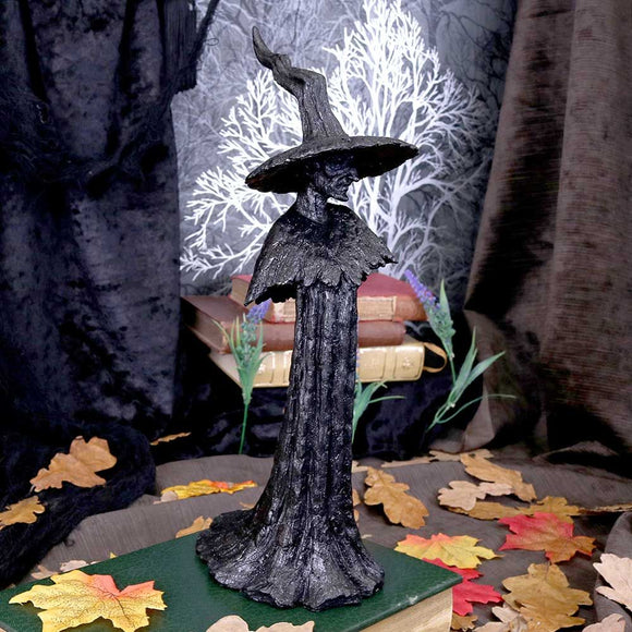 Talyse Black Glitter Forest Witch Ornament