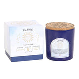 Taurus Amber & Vanilla Lapis Crystal Candle