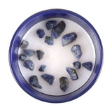 Taurus Amber & Vanilla Lapis Crystal Candle