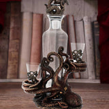 Tentacle Temptation Octopus Bottle & Shot Glass Holder