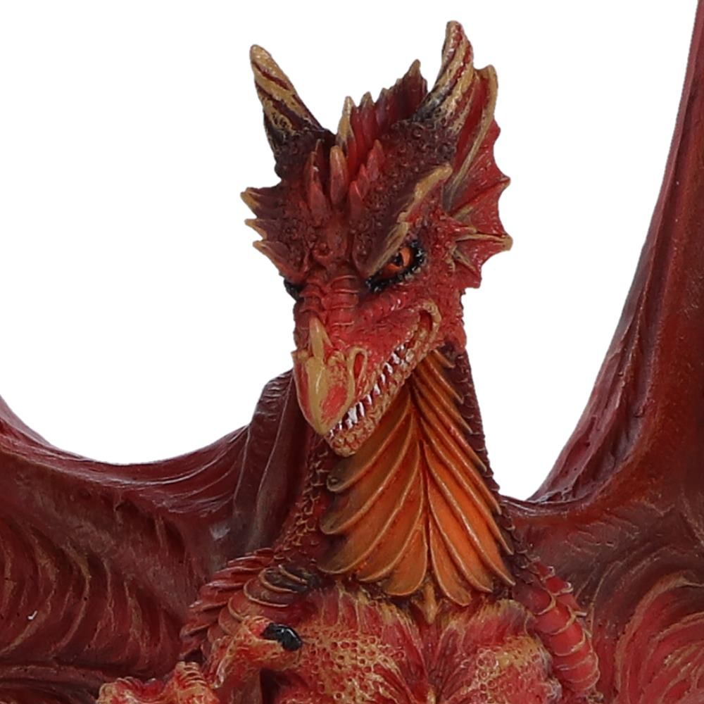 Ember King dragon figurine head and wing detail