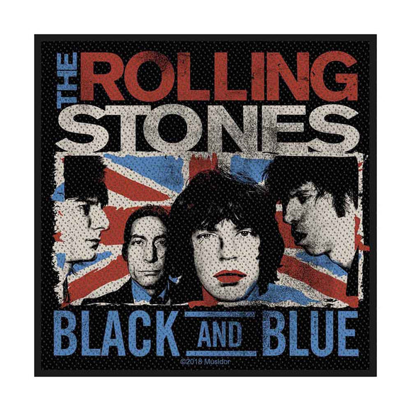 The Rolling Stones Sew On Patch: Black & Blue