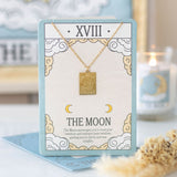 The Moon Tarot Necklace on Greetings Card