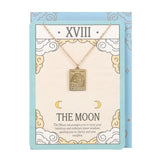 The Moon Tarot Necklace on Greetings Card