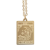 The Moon Tarot Necklace on Greetings Card
