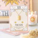 The Sun Tarot Necklace on Greeting Card