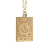 The Sun Tarot Necklace on Greeting Card