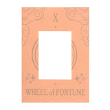 The Wheel of Fortune Vintage Tarot Necklace on Greetings Card