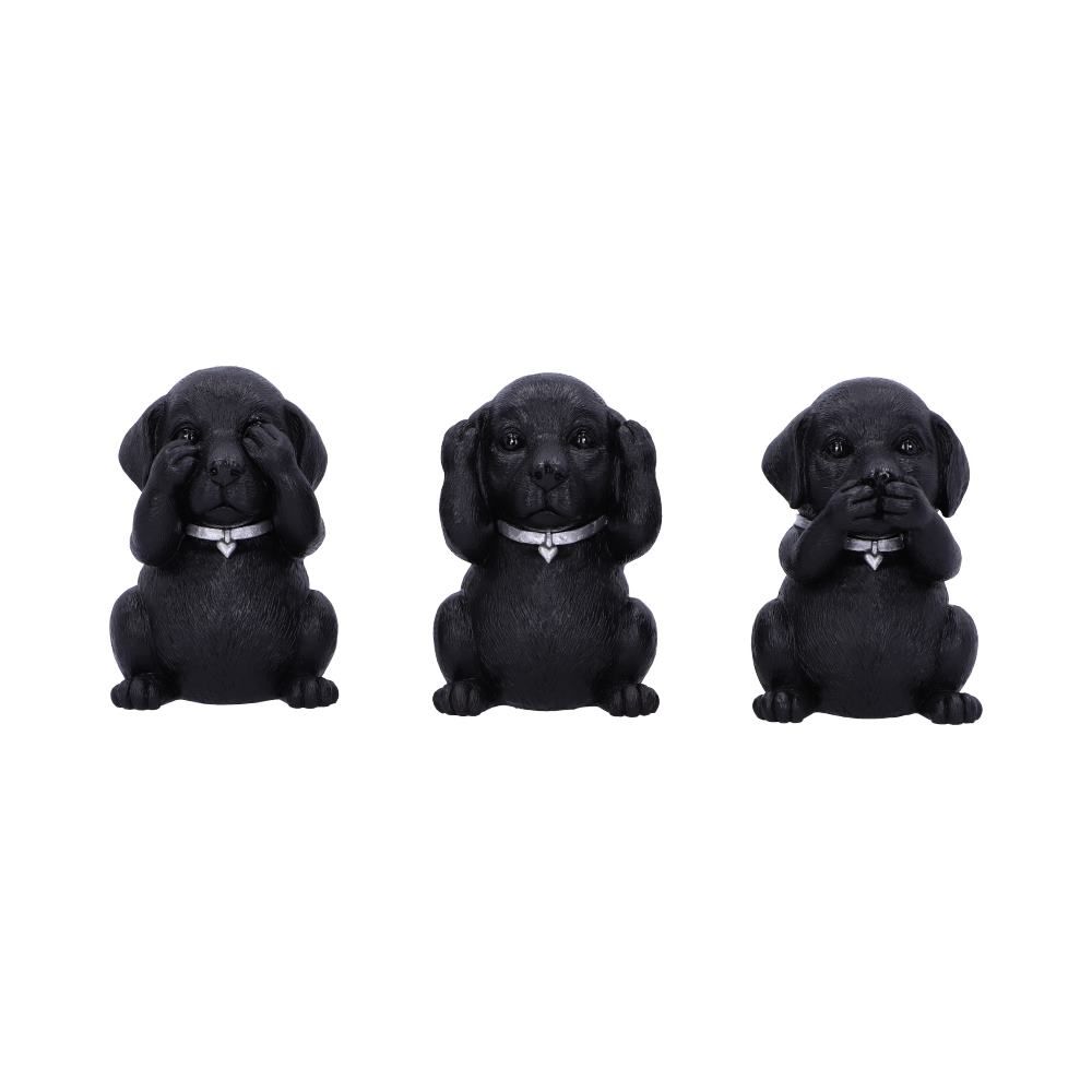 Three Wise Labradors dog figurine set by Nemesis Now