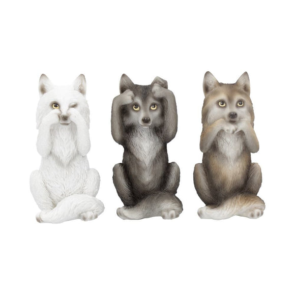 Three Wise Wolves Ornaments