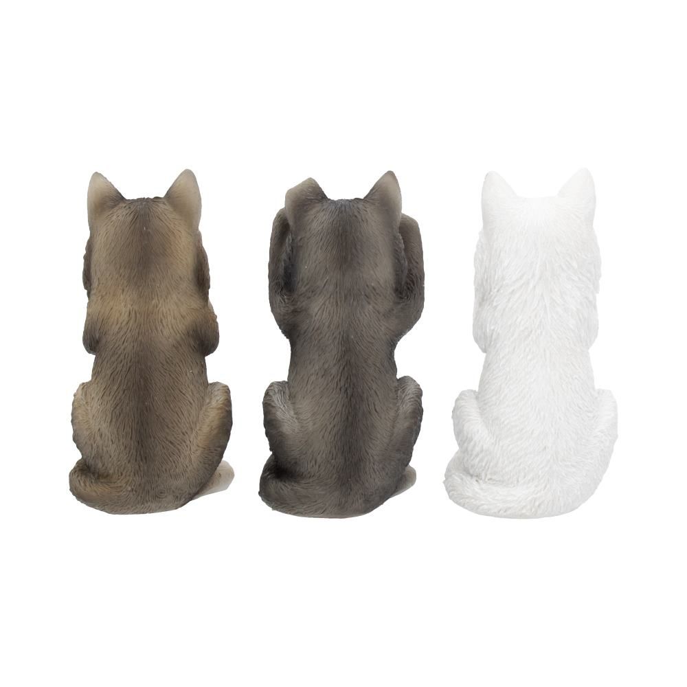 Three Wise Wolves Ornaments