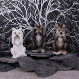 Three Wise Wolves Ornaments