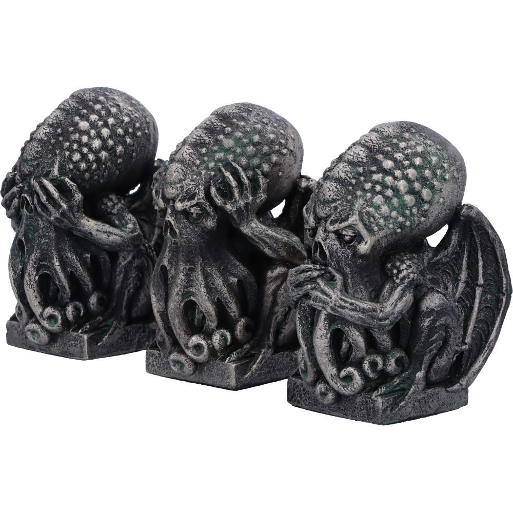 Three Wise Cthulhu Figurines