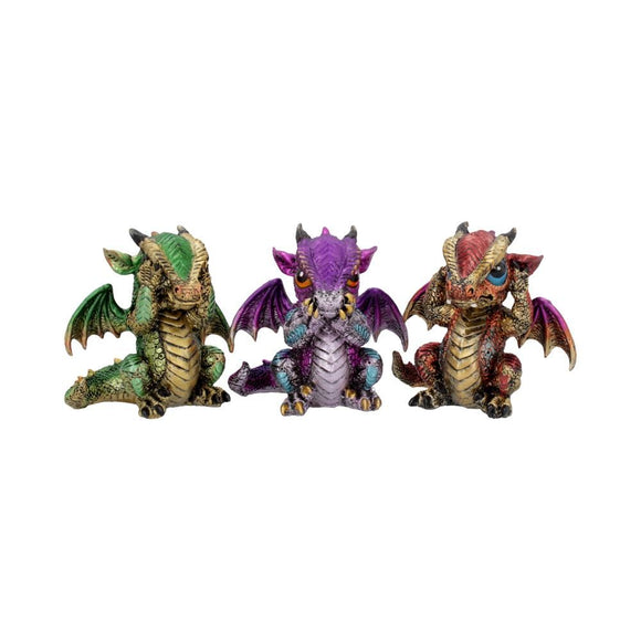 Three Wise Dragon Ornaments