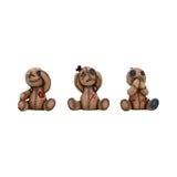 Three Wise Voodoo Doll Figurines