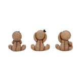 Three Wise Voodoo Doll Figurines