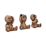 Three Wise Voodoo Doll Figurines